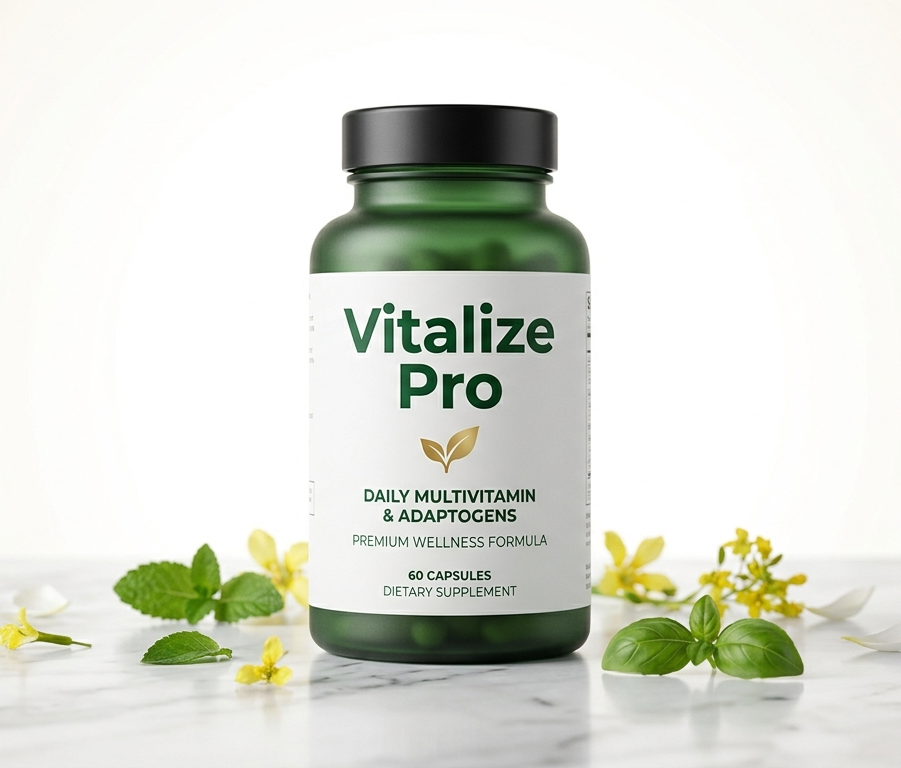 Vitalize Pro – frasco de suplemento alimentar